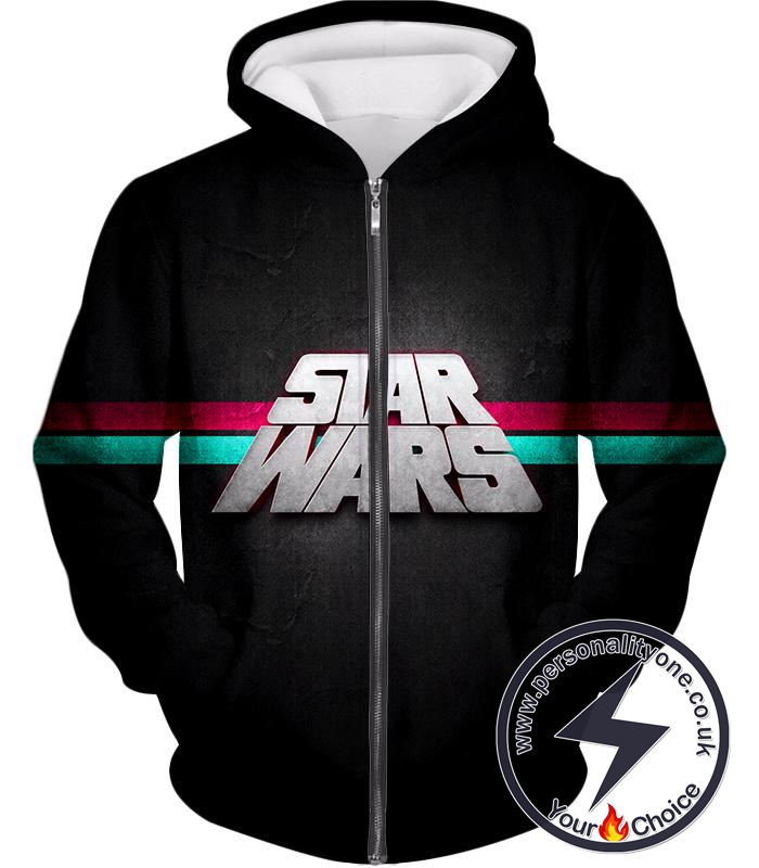 Star Wars Super Cool Star Wars Promo Awesome Grey Zip Up Hoodie